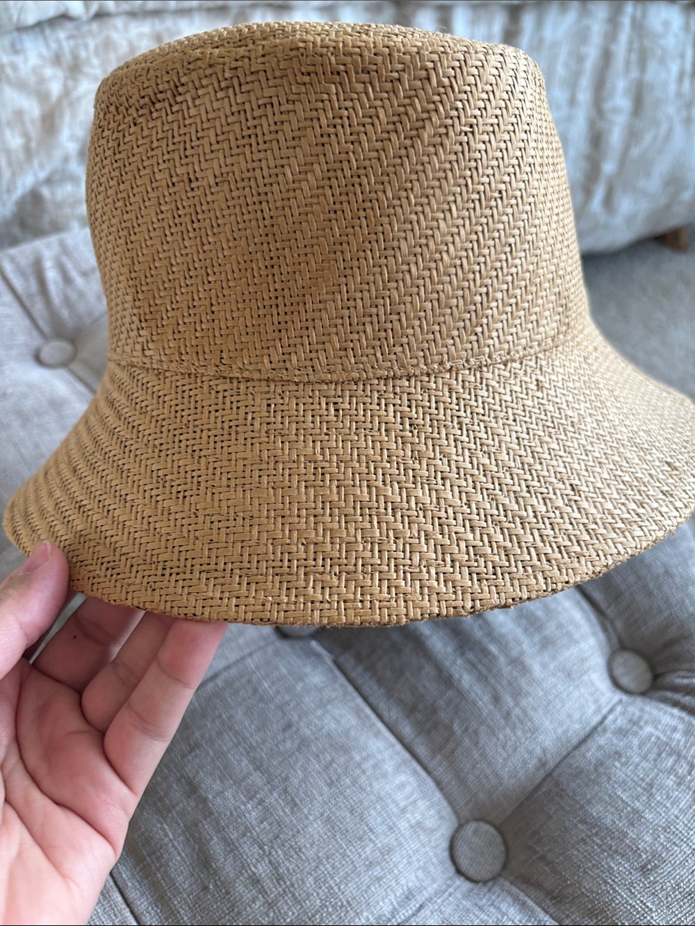 LC Lauren Conrad Woven Straw Bucket Hat